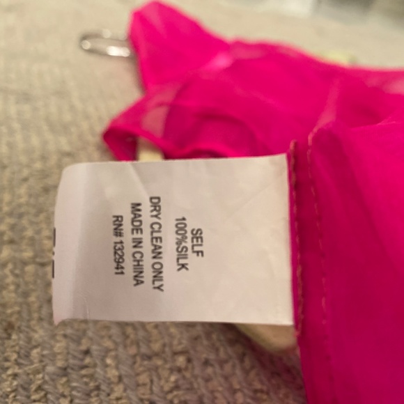 *NWT* Amanda Uprichard Imelda Top in Hot Pink (Size XS/Petite) - Picture 7 of 8